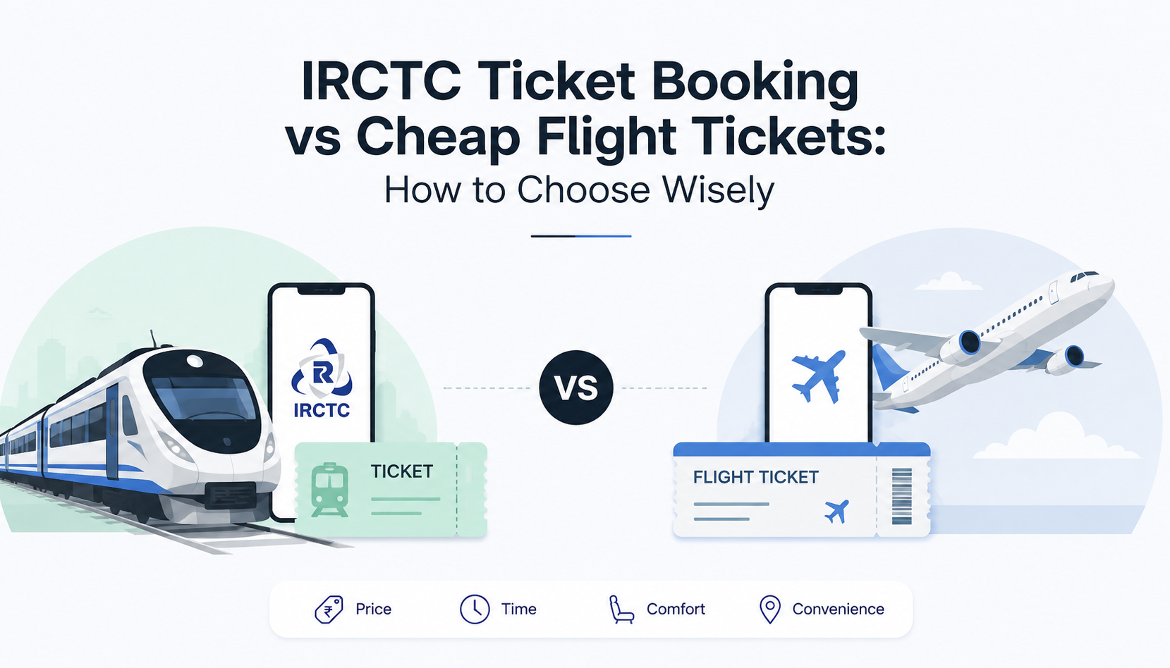 IRCTC Ticket Booking vs Cheap Flight Tickets: How to Choose Wisely
