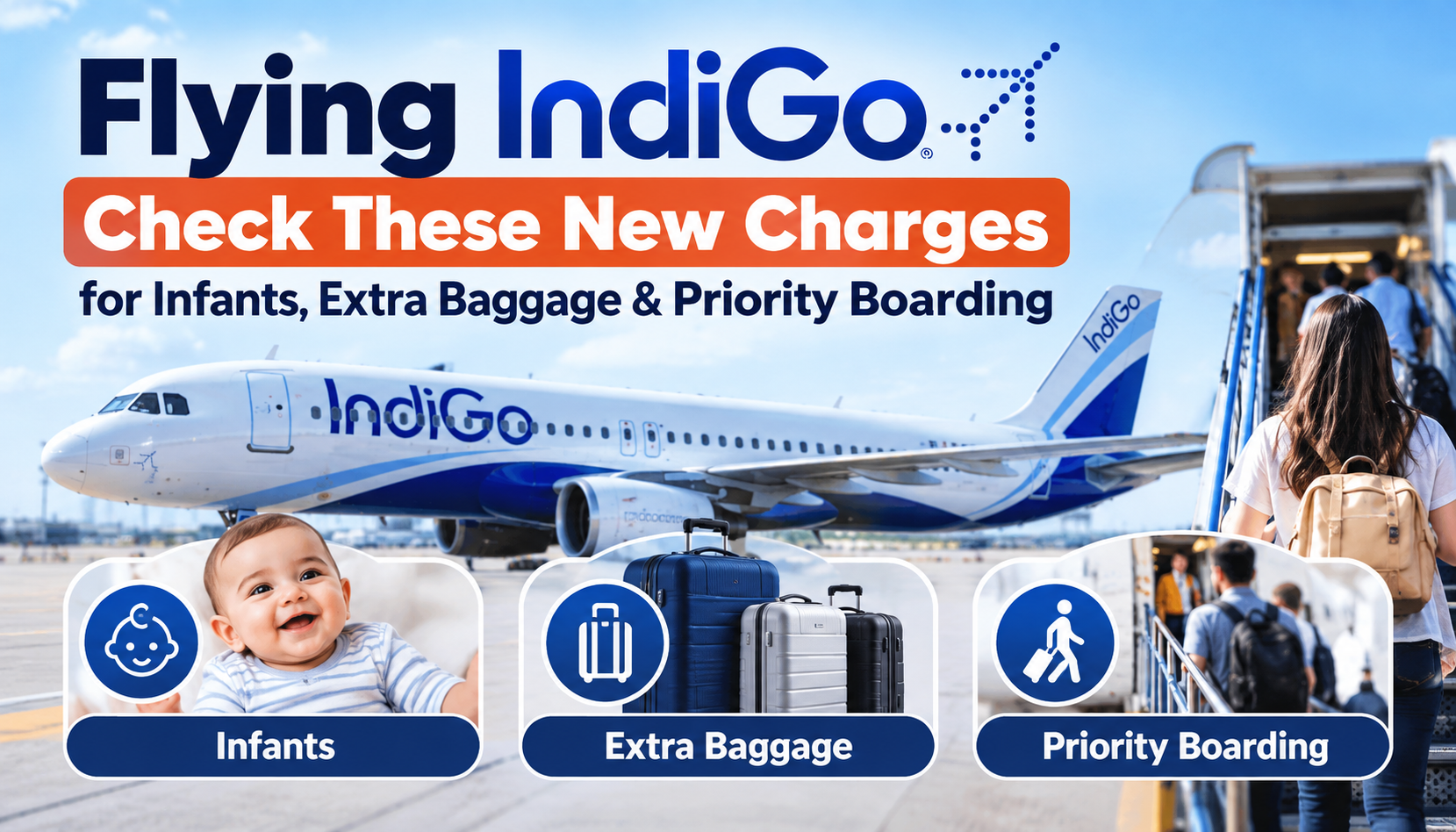 Flying IndiGo? Check These New Charges for Infants, Extra Baggage & Priority Boarding